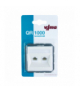 Gniazdo komputerowe 2 x RJ45, czarne, QUADRUM, Vilma QR1018W