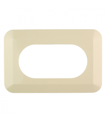 Osłona ścienna pod włączniki podwójna, beżowa X2BE-DPM