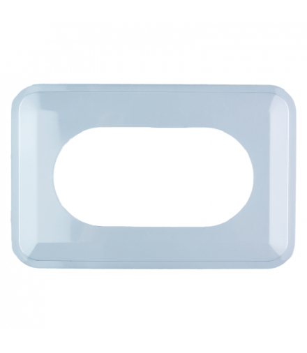 Osłona ścienna pod włączniki podwójna, transparentna X2T-DPM