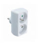 Rozgałęźnik elektryczny, 2 gniazda z uziemieniem, biały P94