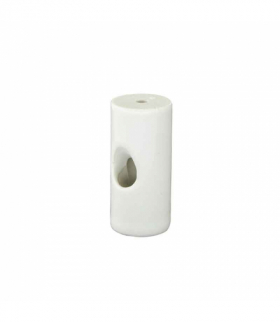 Uchwyt do kabla ceramiczny 20 x 45 mm, VINTAGE, biały VIN0940
