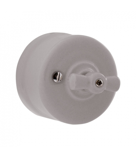 Włącznik ceramiczny obrotowy, VINTAGE, szary VIN3001