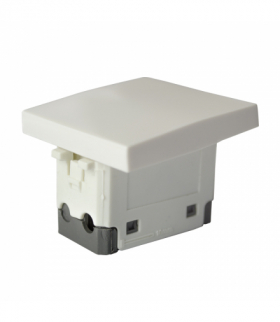 Włącznik pojedynczy, 2-modułowy, IP55, biały, LK44 40510