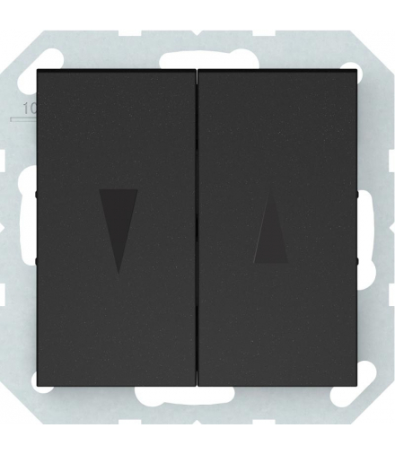 Włącznik żaluzjowy, czarny, QUADRUM, Vilma QR1030B