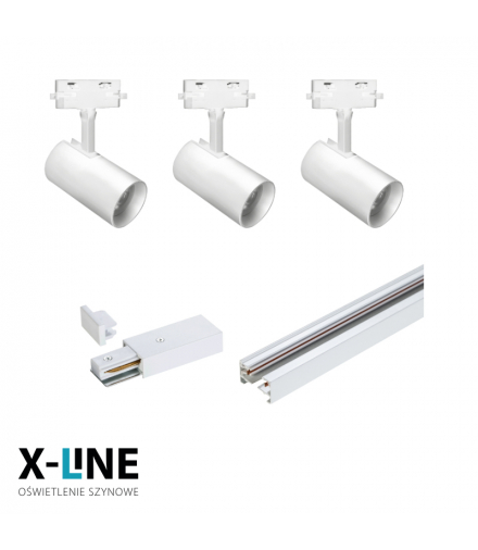 Oświetlenie szynowe X-LINE DPM STR-3XGU10-W
