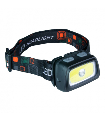 Lampa czołowa COB/LED, 350 lm, IPX6 SP0303