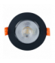 Lampa podtynkowa LED, 4,8 W, 346 lm, 4000 K, czarna, 3 szt. DLC348B