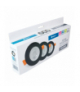 Lampa podtynkowa LED, 4,8 W, 346 lm, 4000 K, czarna, 3 szt. DLC348B