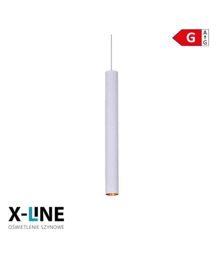 Lampa wisząca szynowa, 12 W, 960 lm, 4000 K, 60 cm, biała, X-LINE STP-12W-60W