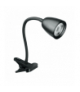 Lampka biurkowa z klipsem, czarna R1T-4W-B