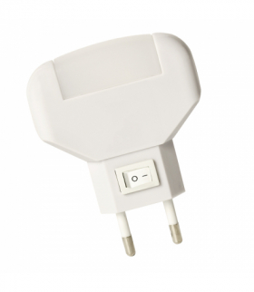 Lampka nocna LED z wyłącznikiem, światło czerwone QM001R