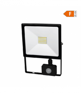 Naświetlacz LED z czujnikiem ruchu, IP65, 50 W, 3500 lm, 4000 K FL27-50W-PIR