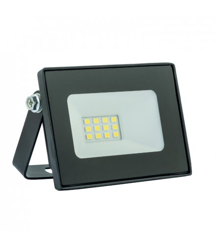Naświetlacz LED, 10 W, 900 lm, 6500 K, IP65, czarny IESCH 012
