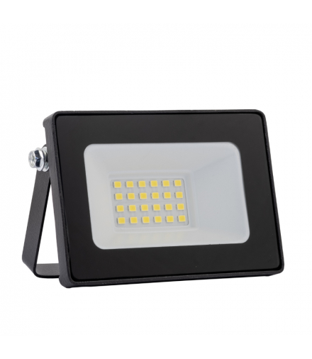 Naświetlacz LED, 20 W, 1800 lm, 6500 K, IP65, czarny IESCH 016