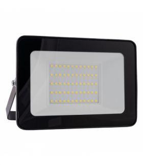 Naświetlacz LED, 50 W, 4500 lm, 6500 K, IP65, czarny IESCH 024