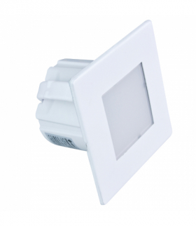 Oprawa schodowa LED, kwadratowa, biała YCB177W