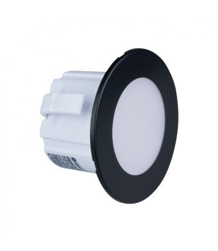 Oprawa schodowa LED, okrągła, czarny mat YCB178B