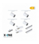 Oświetlenie szynowe - zestaw 4 x 15 W biały, X-LINE STR-4X15W-W