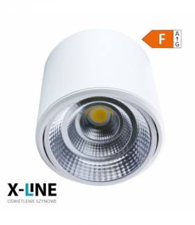 Reflektor LED punktowy regulowany natynkowy 20 W 1600 lm 4000 K biały X-LINE STL-DL20W-W