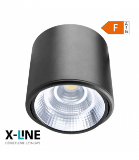 Reflektor LED punktowy regulowany, 20 W, 1600 lm, 4000 K, czarny STL-DL20W-B