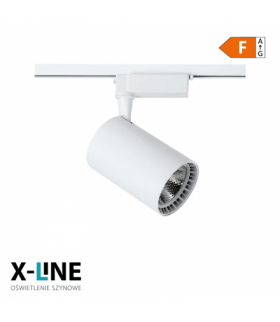 Reflektor szynowy, 10 W, 820 lm, 4000 K, biały, X-LINE STR-10W-W