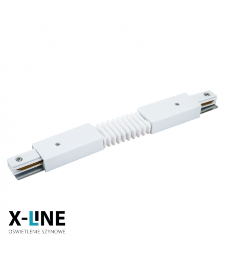 Złączka elastyczna do szyny, biała, X-LINE STCSW