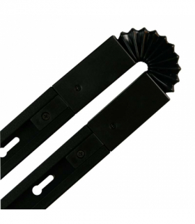 Złączka elastyczna do szyny, czarna, X-LINE STCSB