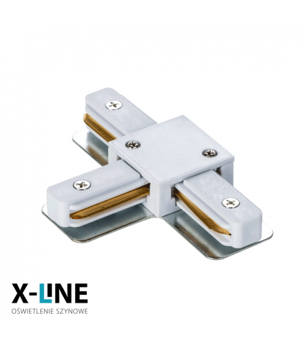 Złączka typu "T" do szyny, biała, X-LINE STTW