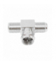 Adapter wtyk F - 2 x gniazdo F BMJ21