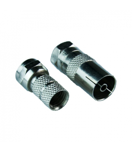 Adapter wtyk F-gniazdo TV - wtyk F BMJ11F