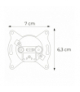Gniazdo abonenckie RTV przelotowe, 7 dB XA03