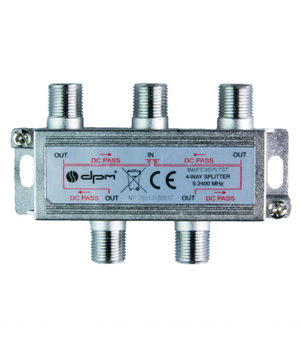 Splitter TV-SAT, 1 wejście, 4 wyjścia FC4SPLTST