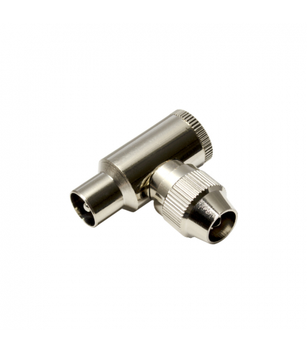 Wtyk antenowy skręcany kątowy IU09