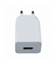 Ładowarka sieciowa 1 x USB, 1 A, biała CLT060