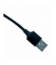 Przewód USB 2.0, 2 w 1, USB A / USB C + microUSB, czarny, 1 m EN109N