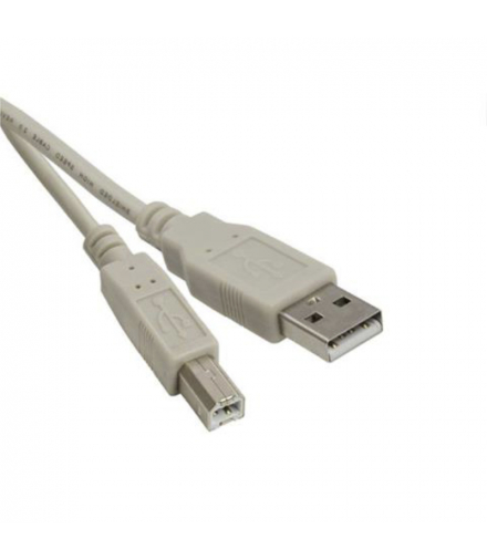Przewód USB A - B, beżowy, 1,8 m BLUSB1