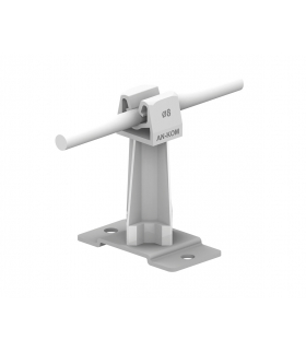 Uchwyt na drut przykręcany Z-zatrz.H 7cm /OG/ szary TYP AN-11U/OG/S