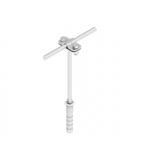 Uchwyt na drut wkręcany L 210mm z-śruba z kołkiem fi12 /OH/ TYP AN-43/OH/