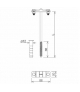 Uchwyt na bednarkę wkręcany L 120mm B-30mm Z-Śr. M12 /OG/ TYP AN-40D/OG/