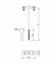 Uchwyt na bednarkę wkręcany L 210mm B-30mm Z-Śr. M12 /OG/ TYP AN-43A/OG/