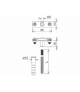 Uchwyt na bednarkę wkręcany L 160mm B-30mm M12 /OG/ TYP AN-57C/OG/