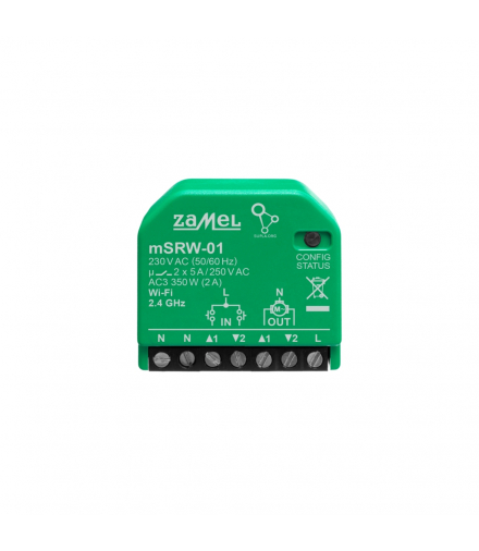 STEROWNIK ROLET WI-FI DOPUSZKOWY W OBUDOWIE MINI mSRW-01