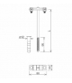 Uchwyt na bednarkę wkręcany L 300mm B-30mm Z-Śr. M12 /LA/ TYP AN-45A/LA/
