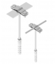 Uchwyt na bednarkę wkręcany L 210mm B-30mm Z-Śr. M12 /OH/ TYP AN-43A/OH/