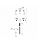 Uchwyt na bednarkę wkręcany L 120mm B-30mm M12 /OH/ TYP AN-58B/OH/