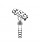 Uchwyt na bednarkę wkręcany L 160mm B-30mm M12 /OH/ TYP AN-58C/OH/