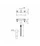 Uchwyt na bednarkę wkręcany L 160mm B-30mm M12 /OH/ TYP AN-58C/OH/
