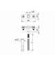Uchwyt na bednarkę wkręcany L 160mm B-30mm M12 /OH/ TYP AN-57C/OH/