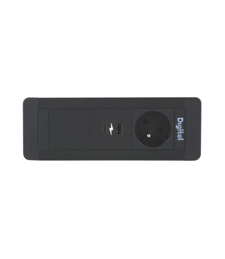 SLIM FRAME ZESTAW 3M CZARNY 1XUTE ŁAD.USB DIGITEL DG-8057