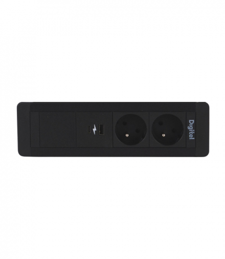 SLIM FRAME ZESTAW 4M CZARNY 2XUTE ŁAD.USB DIGITEL DG-8059